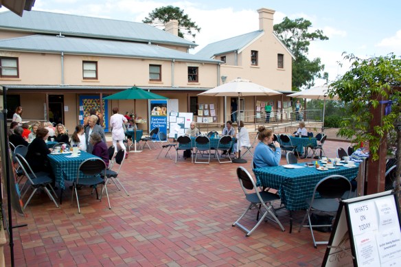 The cafe was busy all day supplying Devonshire teas and home baked goodies