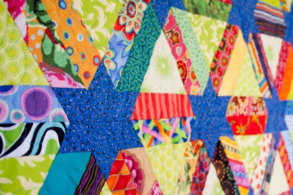 One of the quits raffled to raise funds for Special Olympics